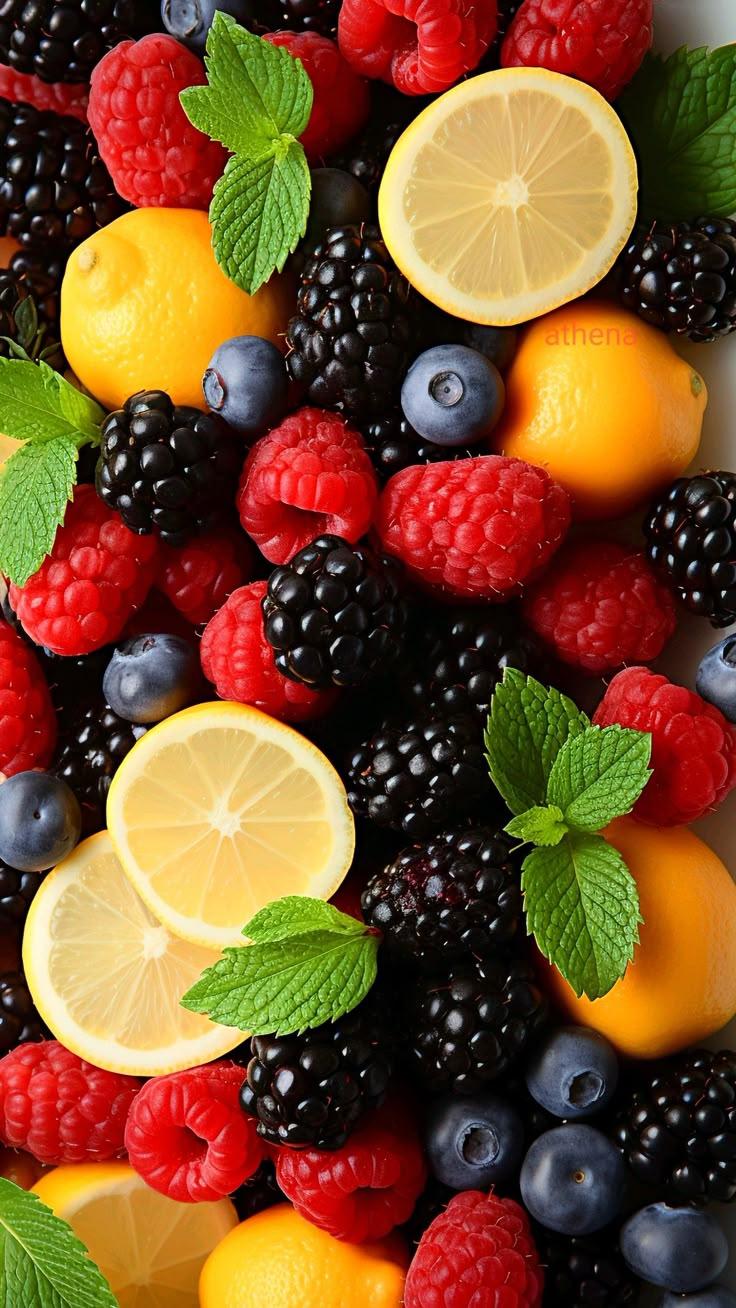 Nature's Rainbow: Diverse Fruit & Vegetable Mix